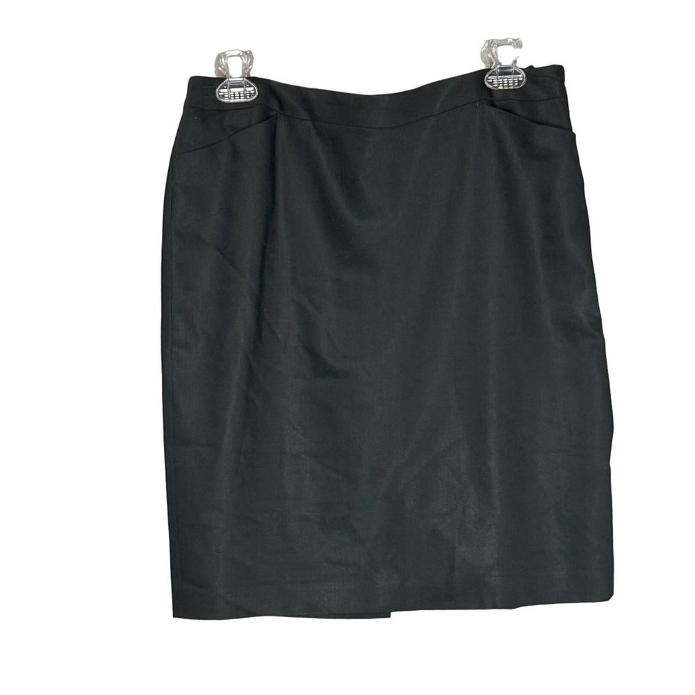 Talbots Petites Stretch Fabric Wool Blend Polyester Lining Size 10 Skirt